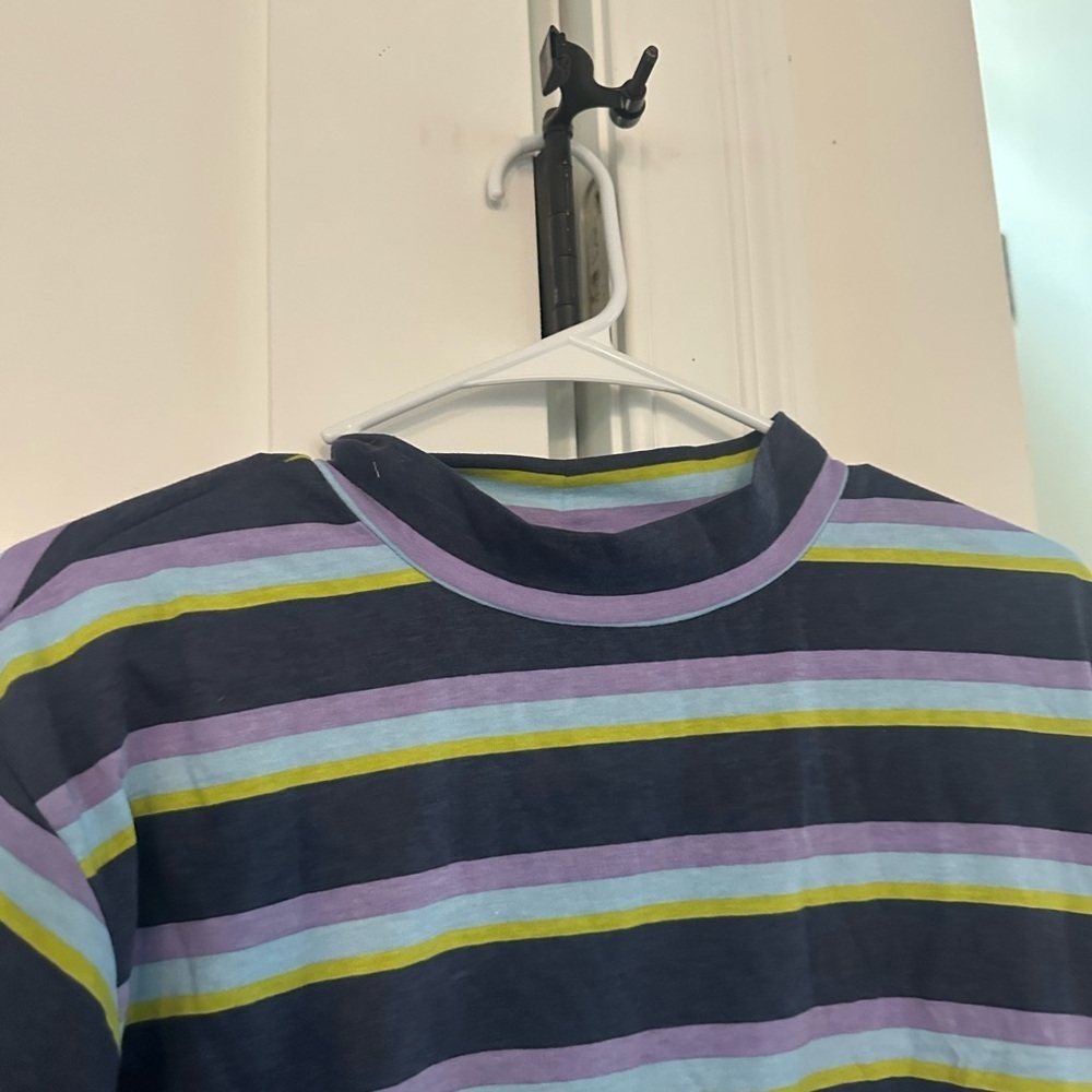 JCPenney Kids Dress with Purple, Green, and Blue Stripes - Picture 6 of 6